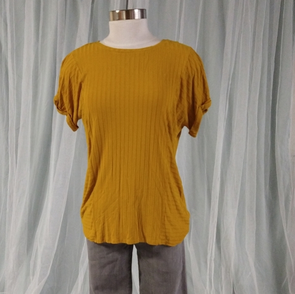 Apt. 9 Tops - Mustard Yellow Shirt